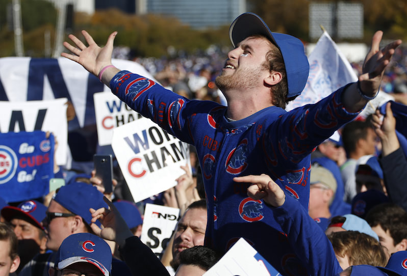 World Series 2016: Kris Bryant smiled so hard while fielding final