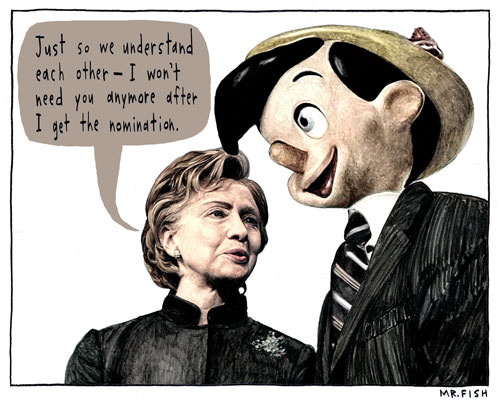 Hillary and Pinocchio