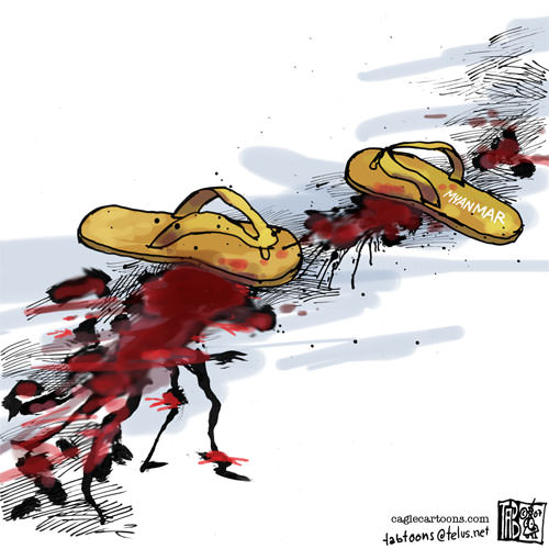 bloody sandals
