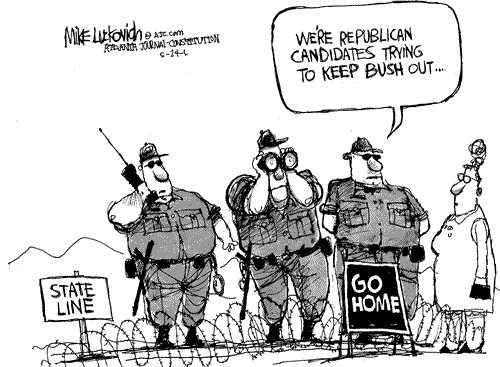 Luckovich Cartoon Republican Candidates