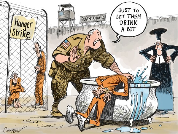 Guantanamo Bay torture, cartoon
