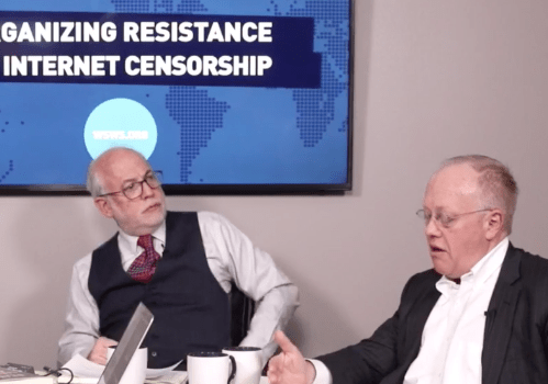 Chris Hedges, Socialist David North Discuss Internet Freedom