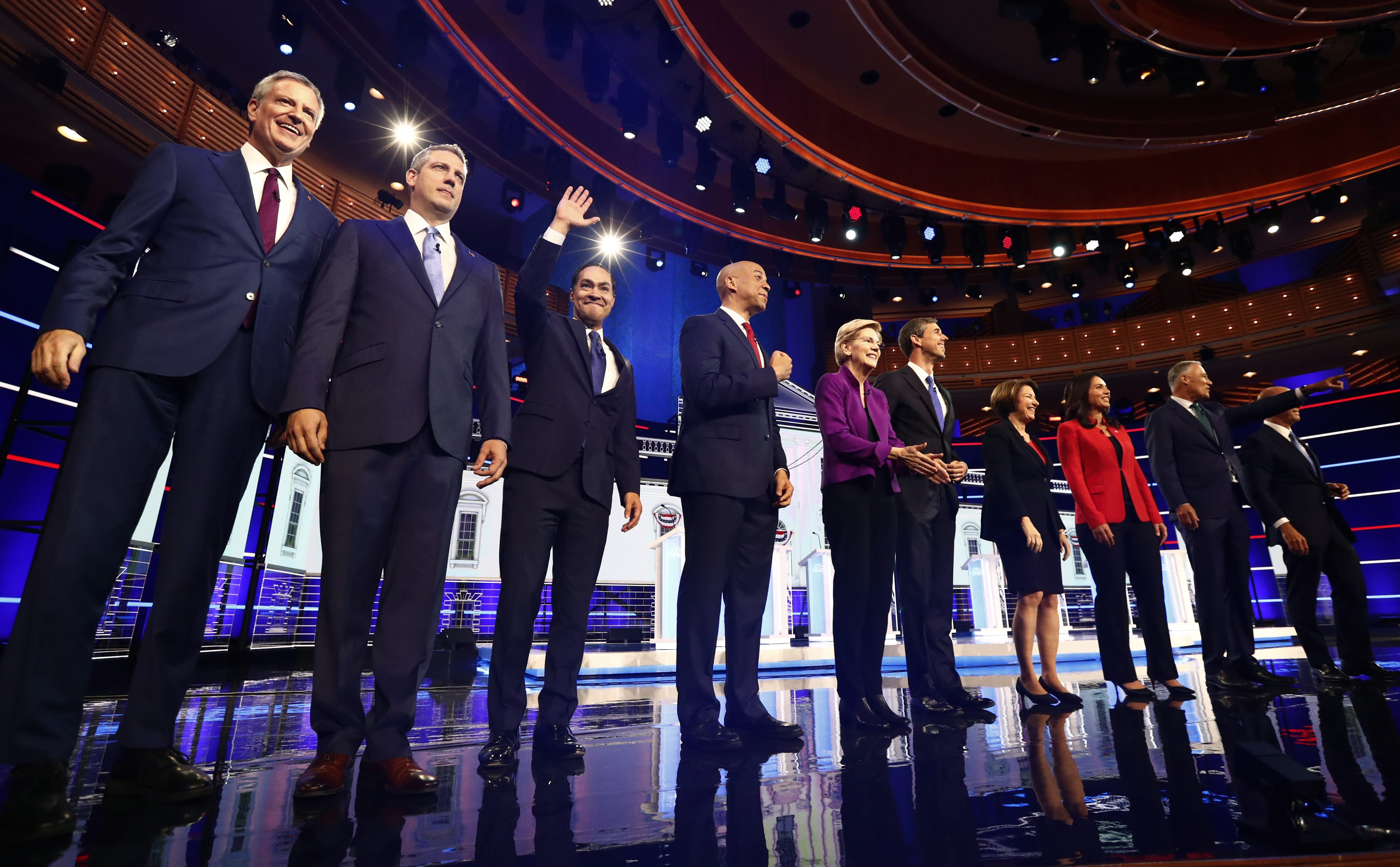 Democrats Rail Against Economy-for-the-Rich in First Debate