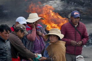 Supporters of Bolivian President Evo Morales