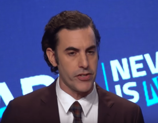 Actor and Comedian Sacha Baron Cohen addresses the Anti-Defamation League.