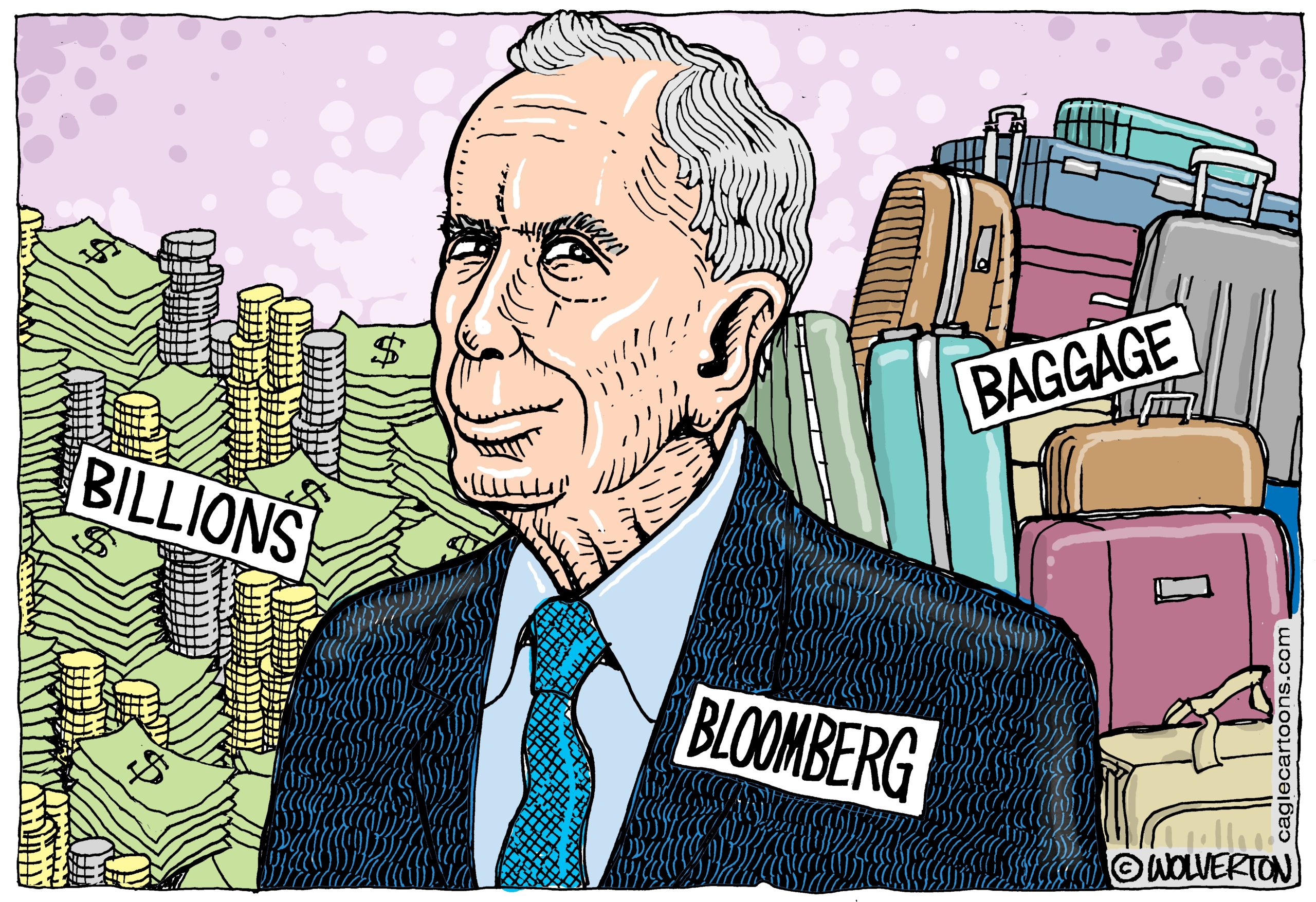 cartoon about Michael Bloomberg