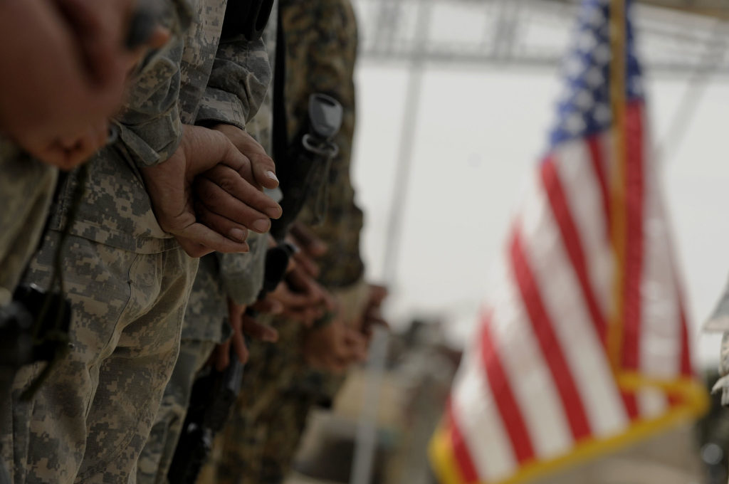 U.S. soldiers in Mosul.