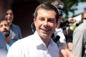 Pete Buttigieg on the campaign trail.