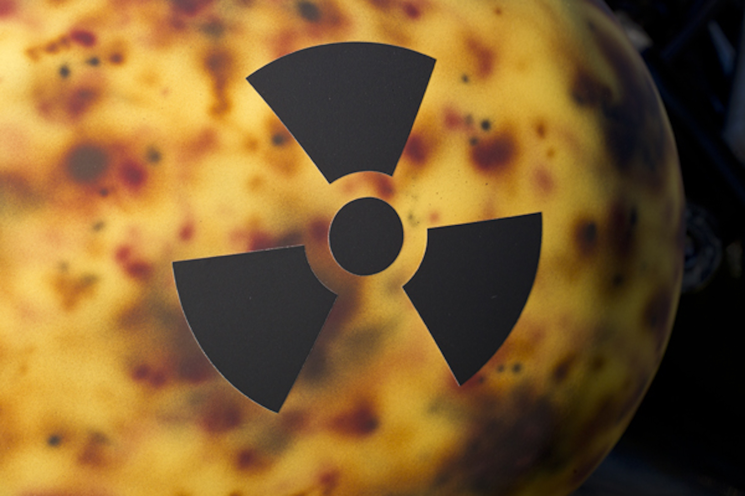 a radioactive symbol