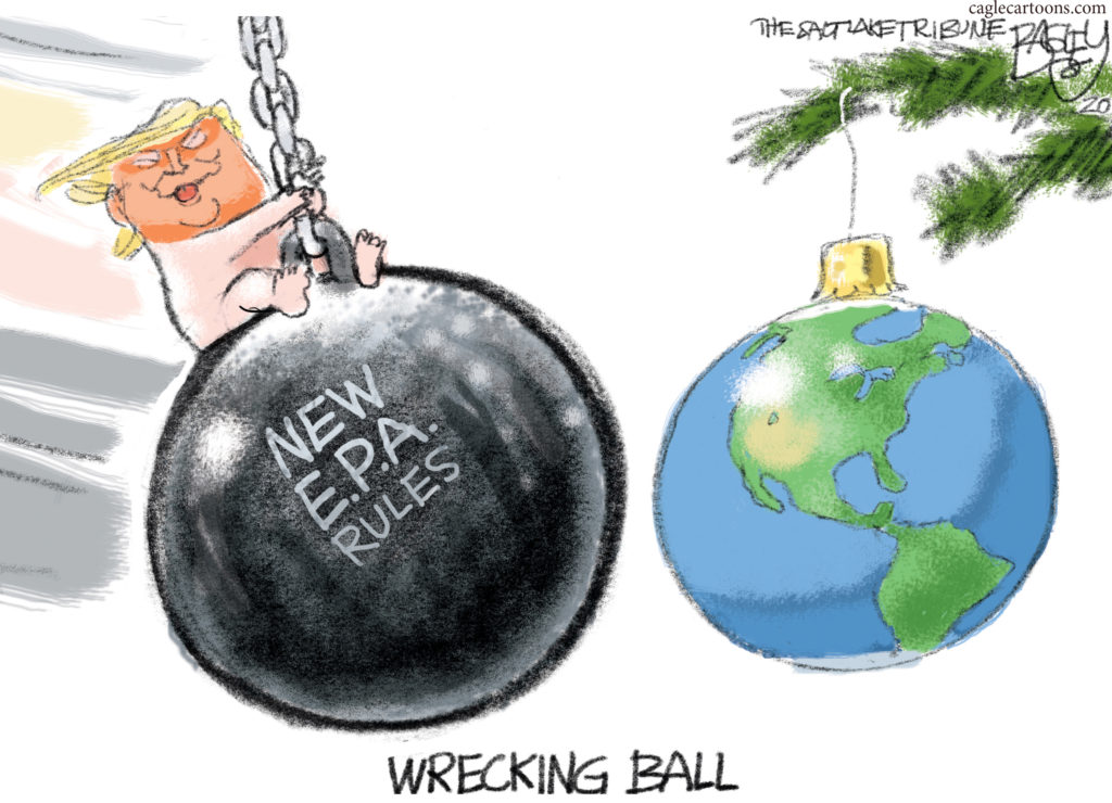 A cartoon about the EPA and climate change.