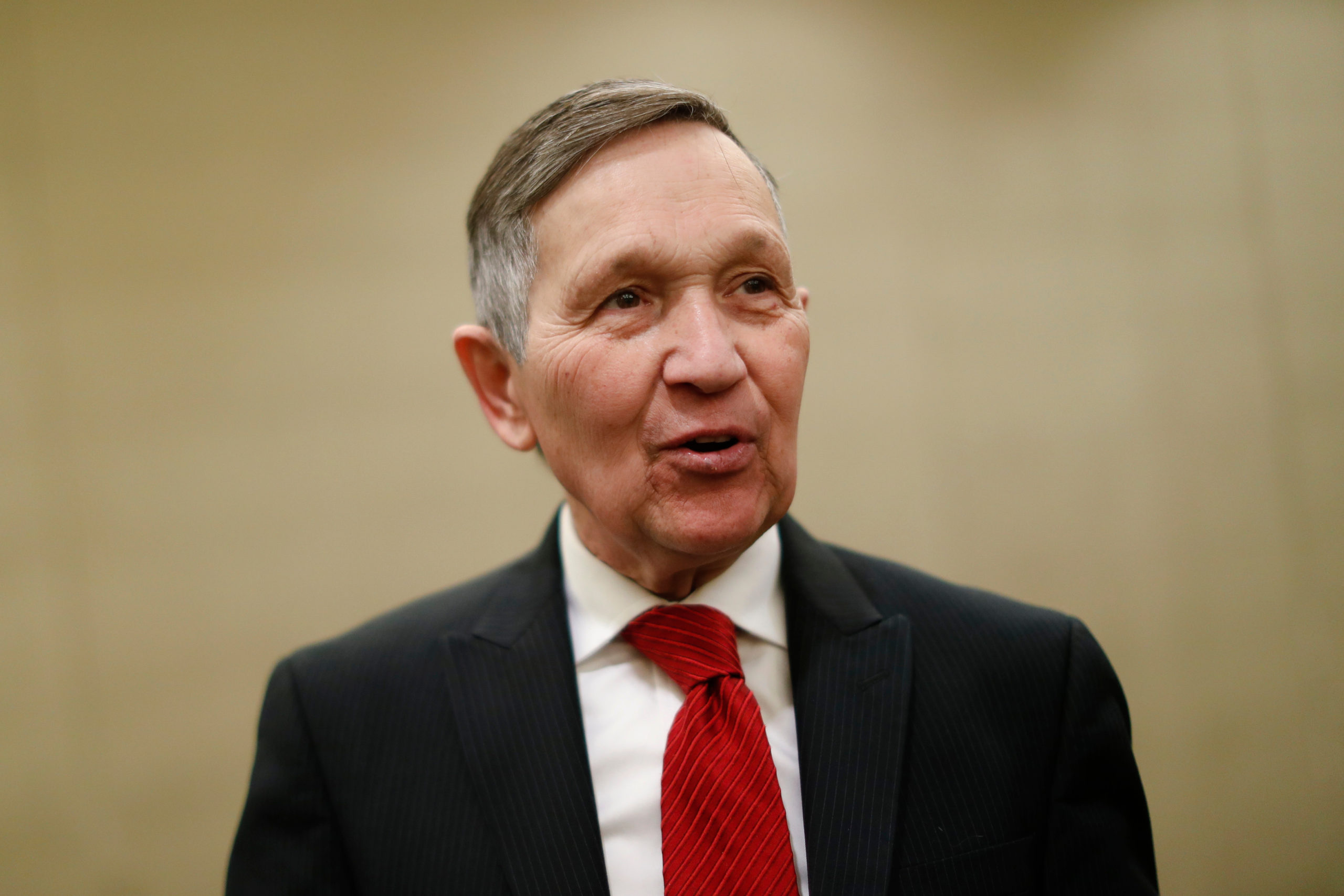 Former Congressman Dennis Kucinich announces his run for governor of Ohio in 2018.