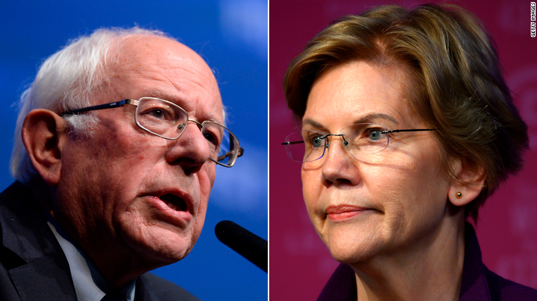 Bernie Sanders and Elizabeth Warren.