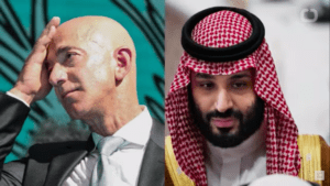 Jeff Bezos and Mohammed Bin Salman.