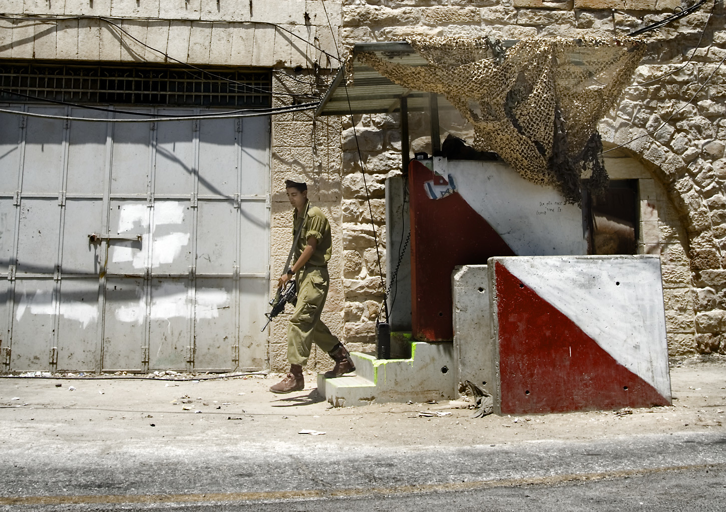 An Israeli soldier in Hebron.