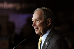 Democratic presidential candidate and former Mayor of New York City Michael Bloomberg.