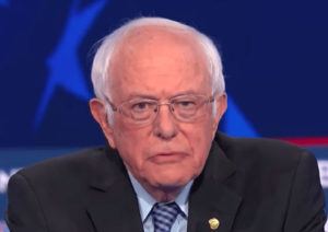 Sen. Bernie Sanders speaks during the Democratic debate in Las Vegas, Nevada, Wednesday night.