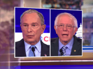 Michael Bloomberg and Bernie Sanders.