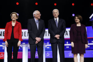 2020 Democratic presidential candidates at a debate