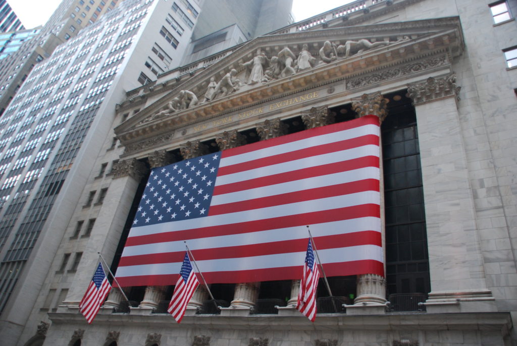 The New York Stock Exchange in New York City.