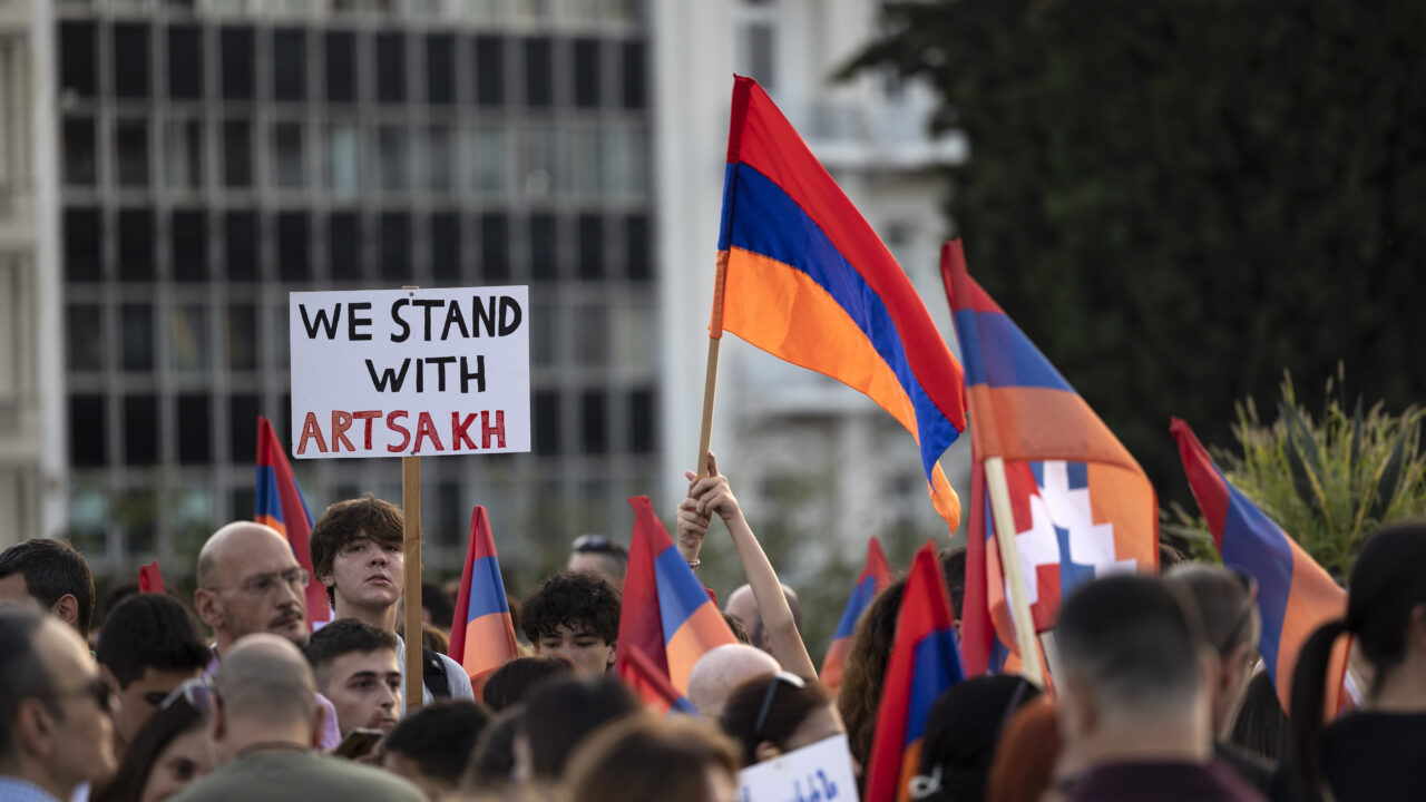 Thousands in Armenia protest Nagorno-Karabakh truce terms