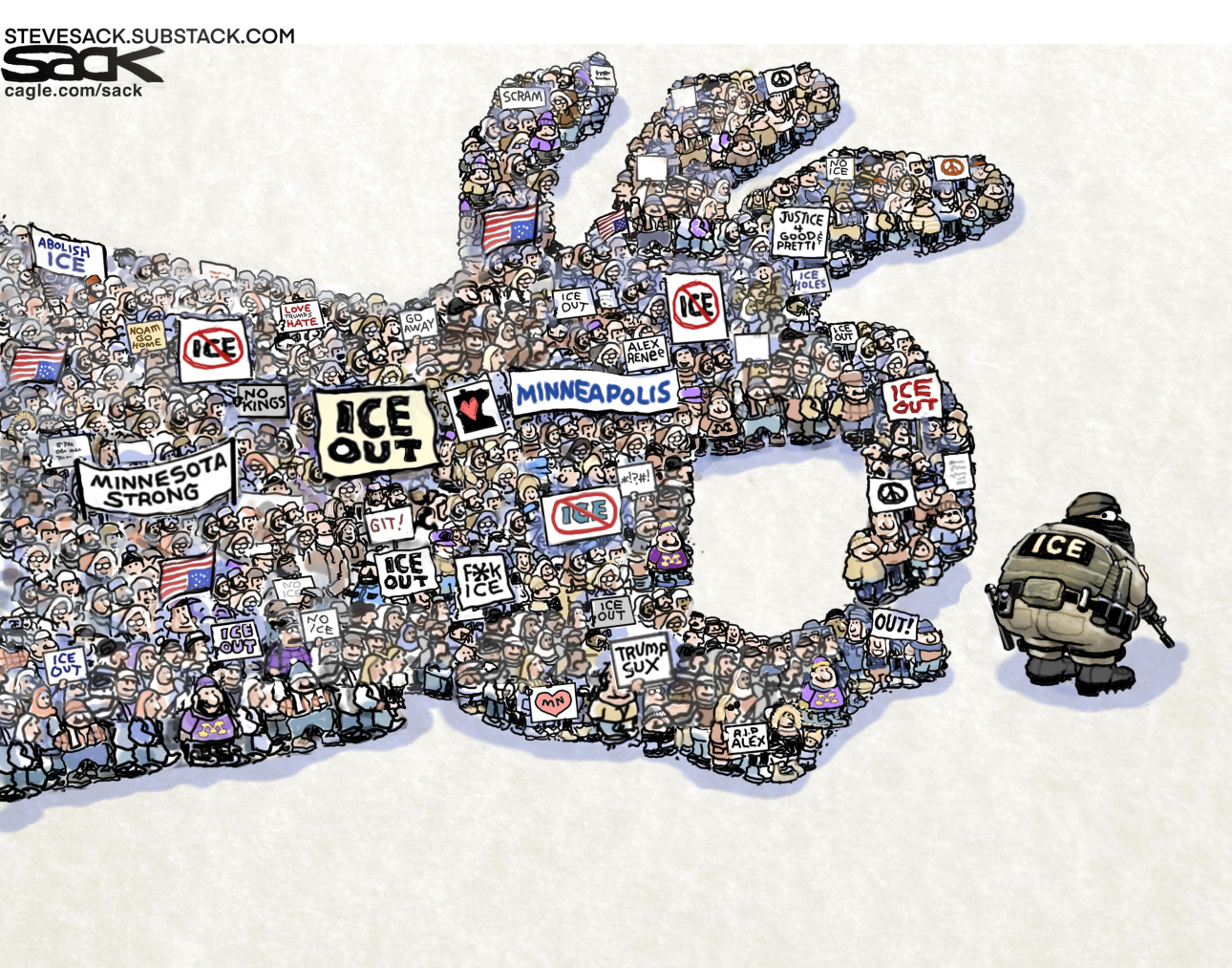 Minnesota Protesters Flick ICE Away