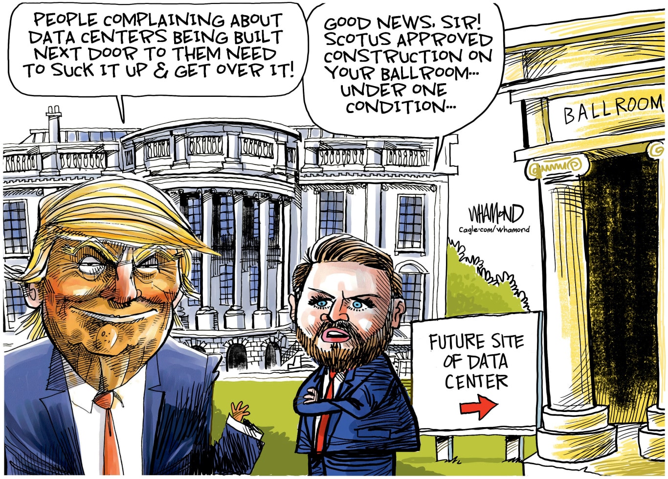 Trump Ballroom Tied to Data Center